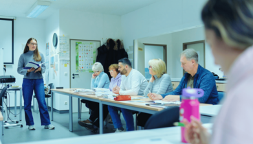 Deutschkurs mit Dozentin um Unterricht