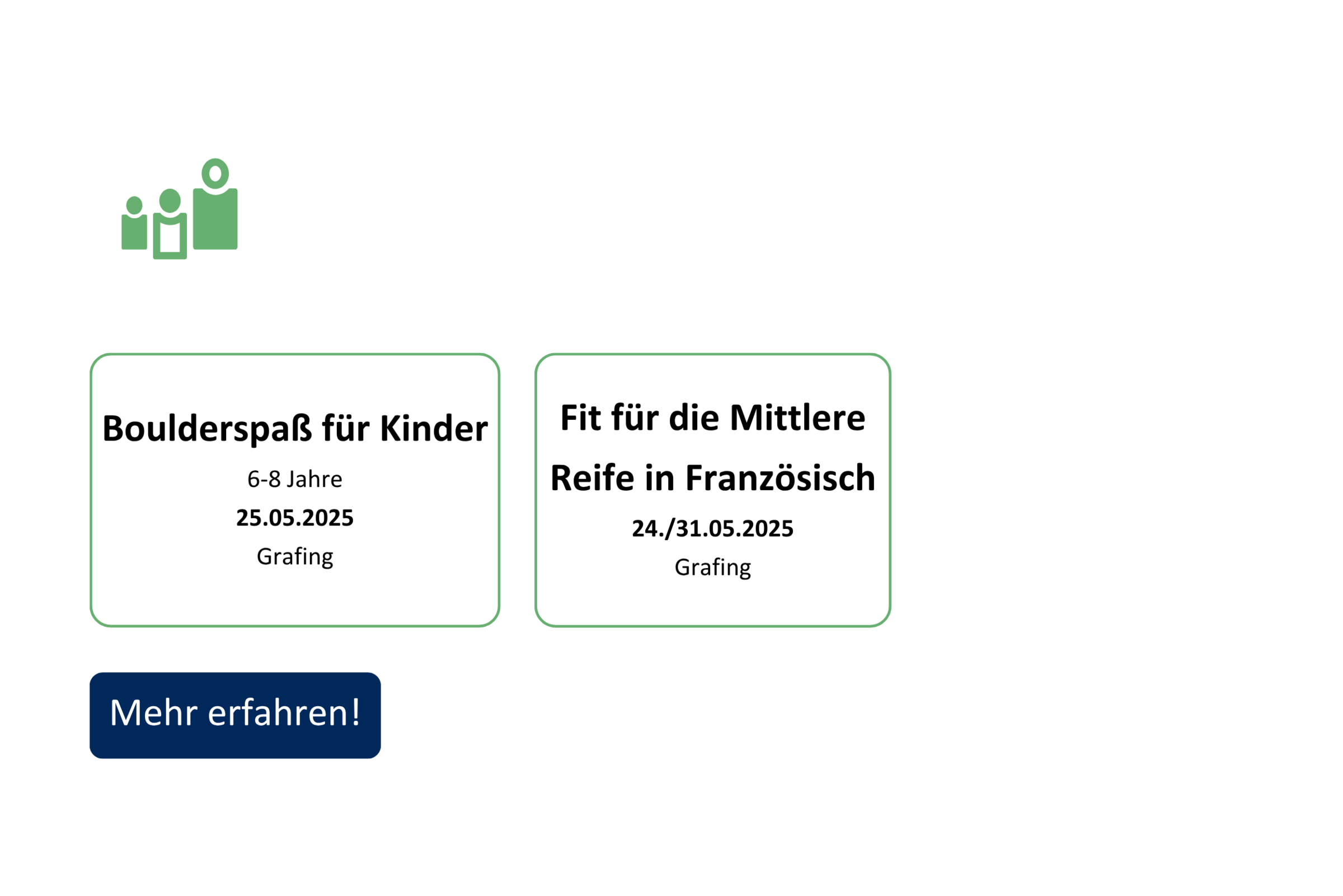vhs demnächst Slider mit Kursen aus dem Fachbereich junge vhs