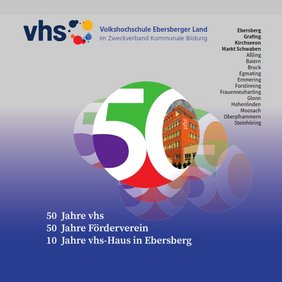 Cover der Festschrift 50 Jahre vhs